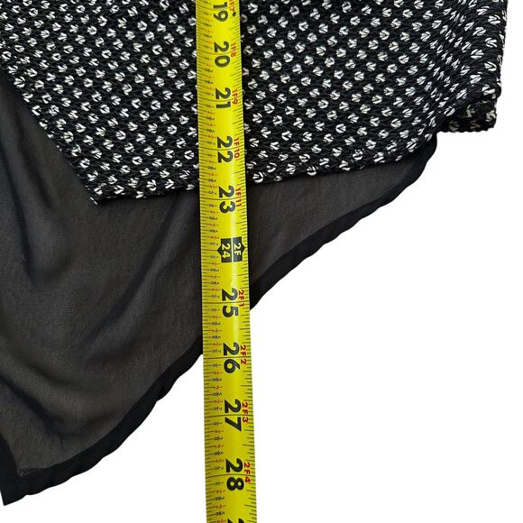 Dana Buchman Black/White Sleeveless Cardigan Top Women's Size Small | 26-10 - Picture 5 of 6